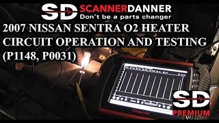 2007 Nissan Sentra O2 Heater Circuit Operation and Testing P1148 P0031 [upl. by Atinehc]