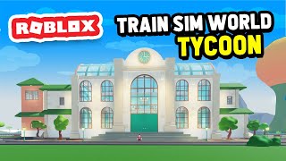 Completing My Own TRAIN STATION in Roblox Train Sim World Tycoon [upl. by Divod]