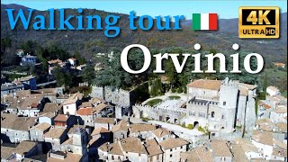 Orvinio Lazio Italy【Walking Tour】With Captions  4K [upl. by Enylekcaj]