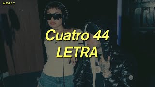 Gera MX EMJAY  Cuatro 44 ❤💔 LETRA [upl. by Norra]