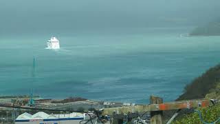 Interislander Ferry leaving Wellington Harbour time lapse [upl. by Elatan]