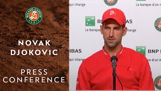 Novak Djokovic  Press Conference after Round 2  RolandGarros 2020 [upl. by Novaelc]