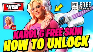 How to UNLOCK FREE Karol G MSB Skin amp Attend Karol G MSB Fortnite Map Code [upl. by Eng]