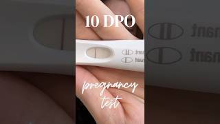 10 DPO Live Pregnancy Test infertility ttc pregnant shorts [upl. by Chappy]