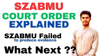 SZABMU MDCAT Hearing Court Order Explained [upl. by Namara]