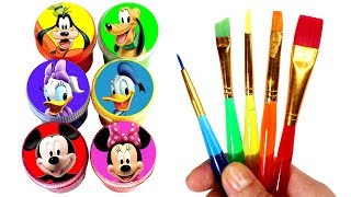 Learn Colors with Mickey Mouse and Friends with Toys Mickey Minnie Daisy Duck Donald Goofy Pluto [upl. by Orag]