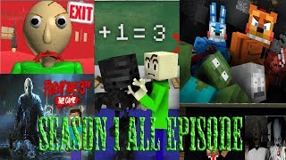 MONSTER SCHOOL  SEASON 1 ALL EPISODE  Minecraft Animation [upl. by Anwahsad]