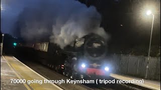 70000 going through keynsham  tripod recording [upl. by Annohsak]