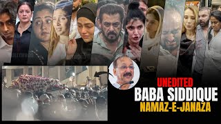 Celebrities arrives at Baba Siddique’s NamazeJanaza  Salman Khan Shehnaaz Rashami Sana [upl. by Lurleen]