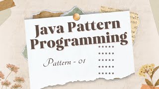 Java Pattern Program 01 [upl. by Dduj]