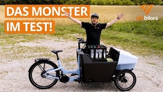 Der Multivan unter den Lastenrädern 😮🚴‍♀️ Das HNF Nicolai CD2 Cargo im Test [upl. by Godrich]