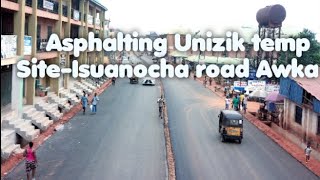 Asphalting Unizik junction to Isuanocha road Awka [upl. by Anialem]