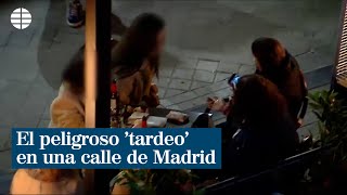 El peligroso tardeo en una céntrica calle de Madrid [upl. by Pasho]