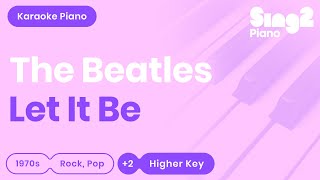 Let It Be Karaoke  The Beatles Piano Karaoke [upl. by Anuahsat]