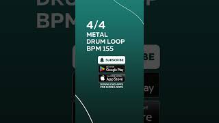 44 METAL DRUM LOOP METRONOME 155 drumloop bpm drumbeat flstudio metronome musicproducer [upl. by Udela230]