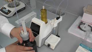 Entry to the automatic Titration  TitroLine 5000 [upl. by Seuguh]