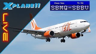 LIVE  XPlane 11  FSCloud  Macapá SBMQ  Boa Vista SBBV GER [upl. by Kenimod]