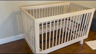 How to Setup Babyletto Hudson 3 in 1 Convertible Crib [upl. by Sesilu]