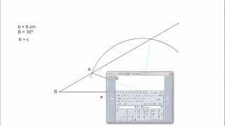 Trazar un triángulo conocido su lado a el ángulo adyacente B y su lado opuesto b [upl. by Dloraj884]