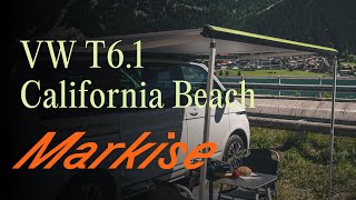 VW T61 California Beach Markise auf und abbauen  Off by CamperBoys 2024 [upl. by Rennane]