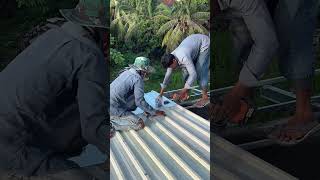 Galvanized roof repair and installation of galvanized roof [upl. by Areic863]