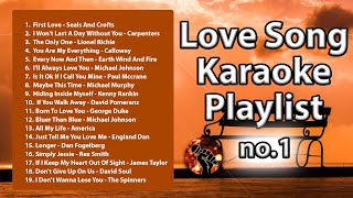 19 Love Song Karaoke Playlist 1  Cruisin 1 Playlist karaoke version [upl. by Krystyna]