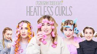 Trying 5 Heatless Hair Curling amp Waving Methods  which is best [upl. by Story]