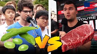 Vegan Leaves Charlie Kirk Hungry for a Burger [upl. by Michigan]