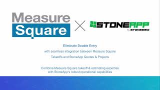 Measure Square x StoneApp Integration Workflow [upl. by Kruter]