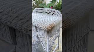 How to easily paint wicker furniture [upl. by Farlee]