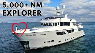 9990000 5000NM Steel Explorer SuperYacht quotATLASquot CDM 102 DARWIN Tour [upl. by Seaver]