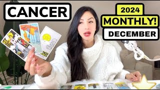 😍CANCER😍WOWW THIS GAVE ME CHILLS IT’S ABOUT TO HAPPEN YOU’LL JUMP FOR JOY😱MONTHLY DECEMBER 2024😱 [upl. by Patnode]