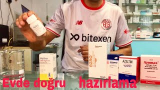 Toz halindeki ilaçlar nasıl hazırlanır zıtromaxazitroazroazeltinazomax [upl. by Seniag52]