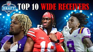 The 10 Best WIDE RECEIVERS in the 2024 NFL Draft I PreCombine Big Board [upl. by Curson864]