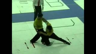 Fixed Step Push Hands  Josh Waitzkin vs quotThe Yellow Bull Schoolquot  2004 Tai Chi World Cup [upl. by Yrannav866]