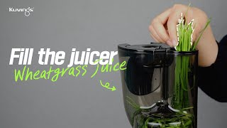 Experience the hasslefree benefits of wheatgrass juice with the Kuvings Juicer😲🥬 [upl. by Nicolis]