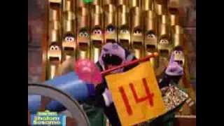 Shalom Sesame The Counts Number of the Day Arbah Esre [upl. by Birk]