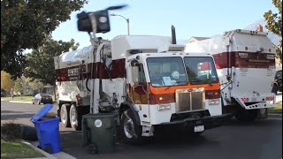 Burrtec Waste Industries  Refurbished Peterbilt 320 Amrep On Trash [upl. by Worra]