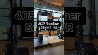 405 Zercher Squat PR from the floor [upl. by Sillek]