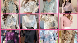 Outstanding silk amp Satin lace decor Formal Blouse Designs [upl. by Sashenka706]