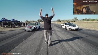 Fables Reacts to 650 HP K SERIES TURBO CIVIC vs McLaren 620R 🏎️ [upl. by Stent371]