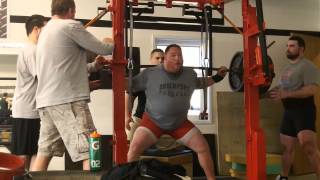 Ed Jaskulski GOES HARD 1005lb box squat PR  Precision Speed and Strength [upl. by Ykcub]