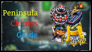 Btd6 Peninsula Easy Chimps Guide [upl. by Frymire927]