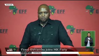 EFF Deputy President Floyd Shivambu resignation [upl. by Lleznov898]