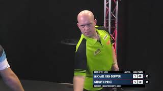 LIVE DARTS Michael van Gerwen v Gerwyn Price  2023 Players Championship 8 [upl. by Hgielanna550]