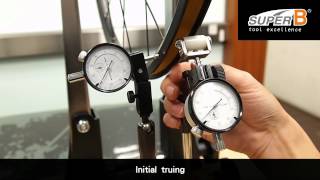 How to Use the TBPF30 Professional wheel truing stand w dial indicator EN [upl. by Rengia]