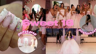 Sweet 16 Birthday Vlog  Prep nailshairparty and more [upl. by Nnad]