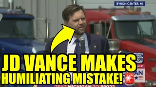 JD Vance Makes HUGE BLUNDER At EMBARRASSING Press Conference [upl. by Ydnih]