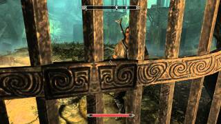 Skyrim  Dustmans Cairn How to open the gate  Proving honor Retrieve the fragment [upl. by Aila151]