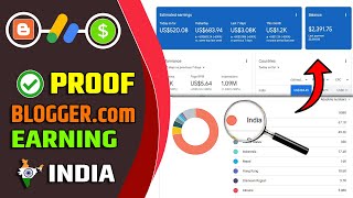 Blogging Earning Proof in India 😱 bloggercom AdSense Earning Proof  2023 [upl. by Shimberg232]